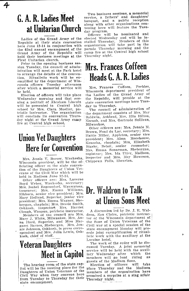  Source: Wisconsin State Journal Topics: Civil War Date: 1928-06-10