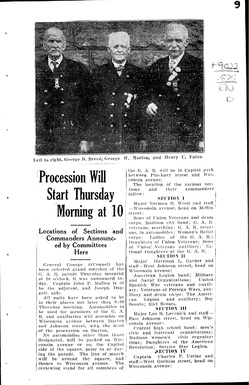  Source: Wisconsin State Journal Topics: Civil War Date: 1928-06-10