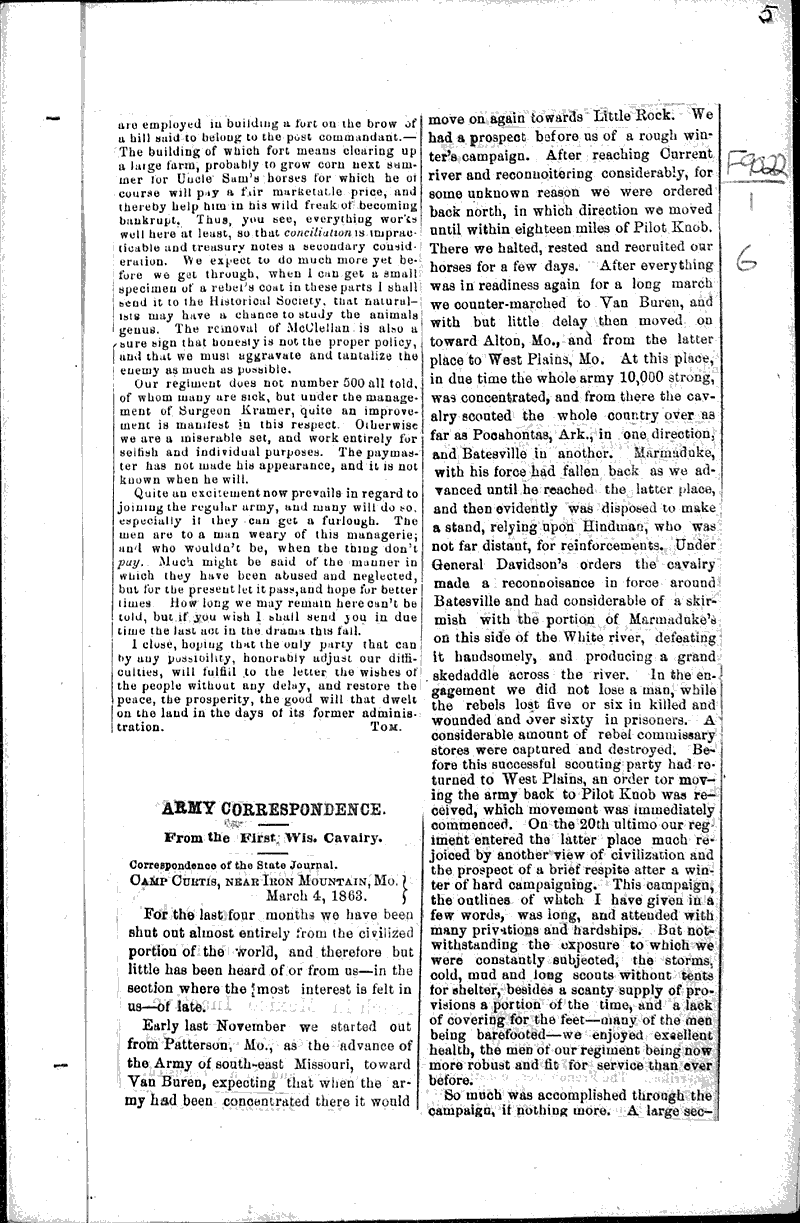  Topics: Civil War Date: 1863-03-04
