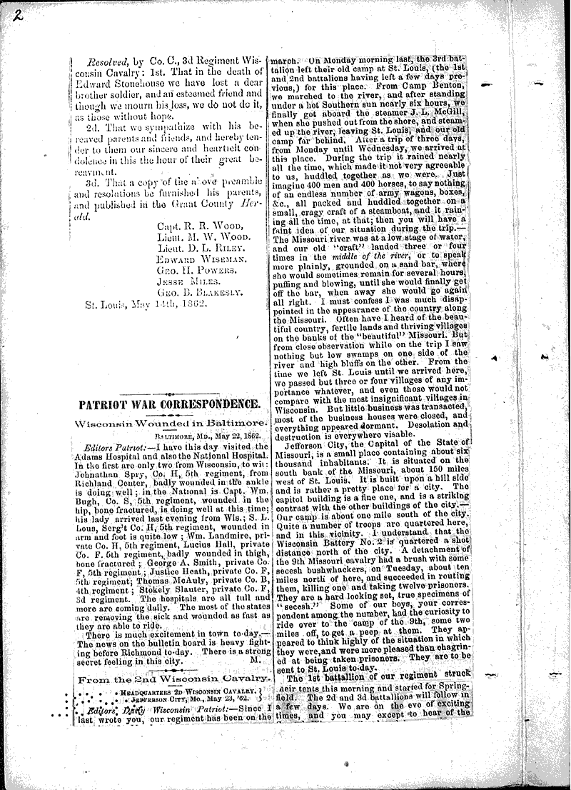  Topics: Civil War Date: 1862-05-13