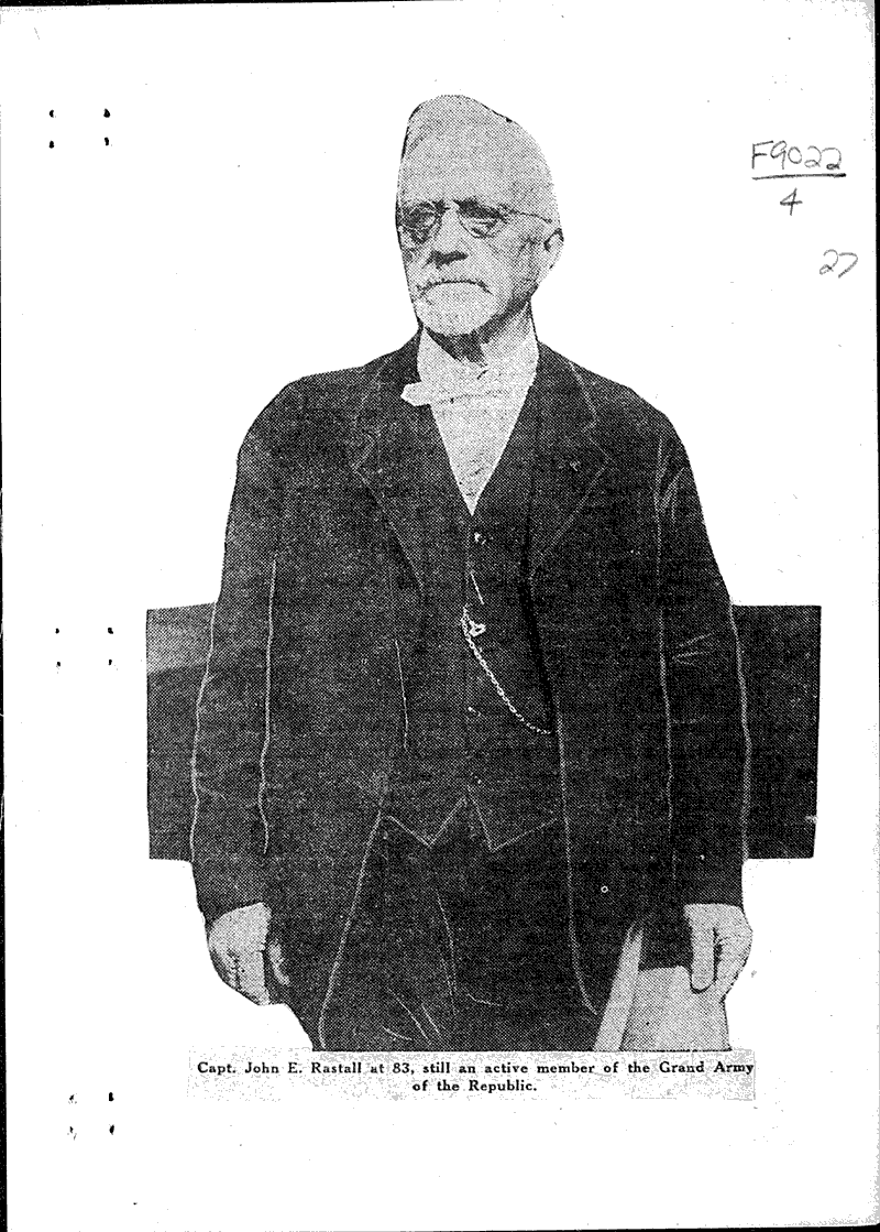  Source: Milwaukee Sentinel Topics: Civil War Date: 1923-05-27