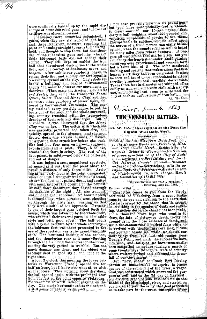  Topics: Civil War Date: 1863-06-06