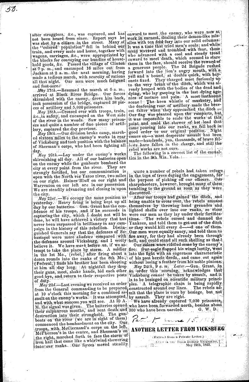  Topics: Civil War Date: 1863-06-06
