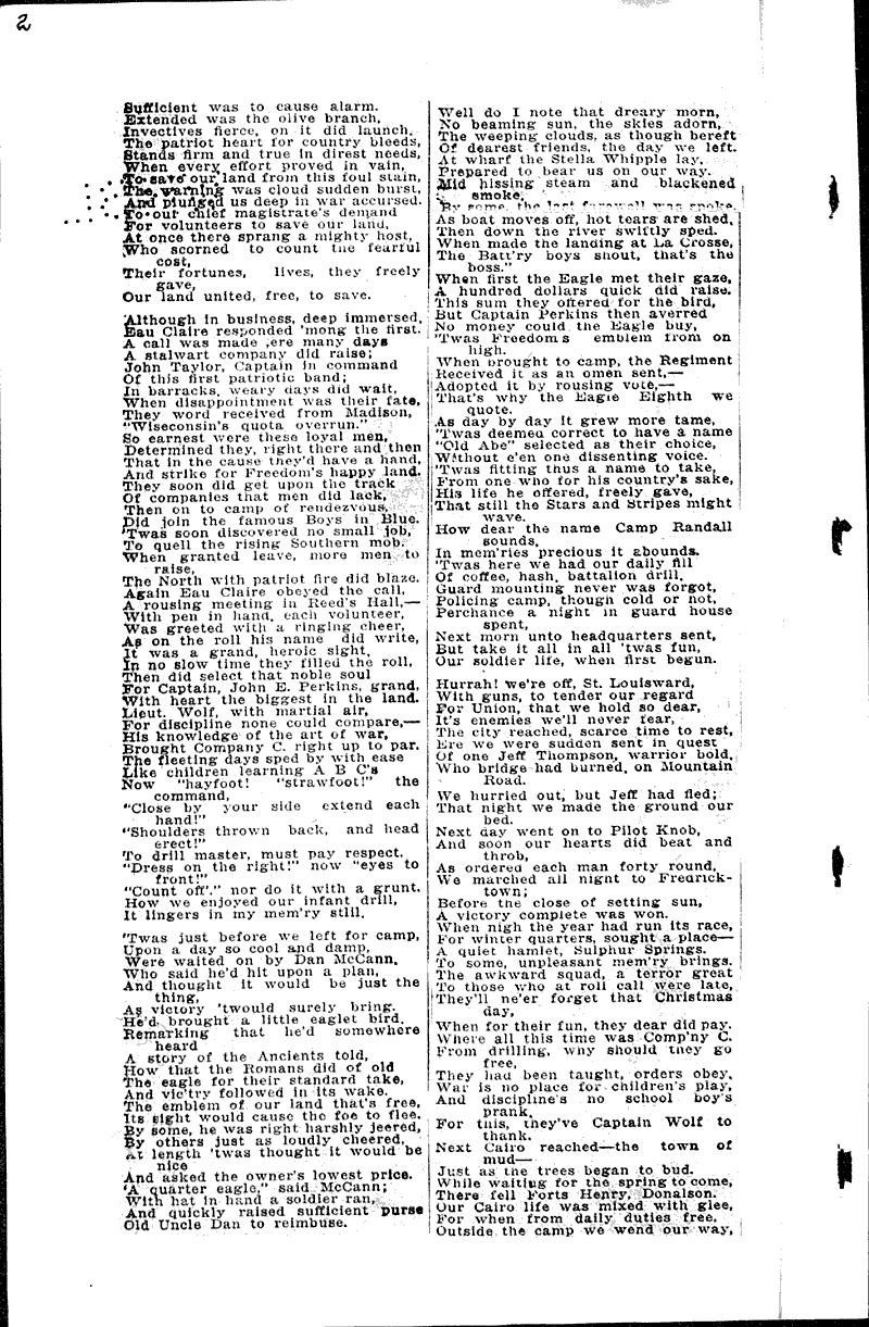  Source: Eau Claire Leader Topics: Civil War Date: 1929-06-09