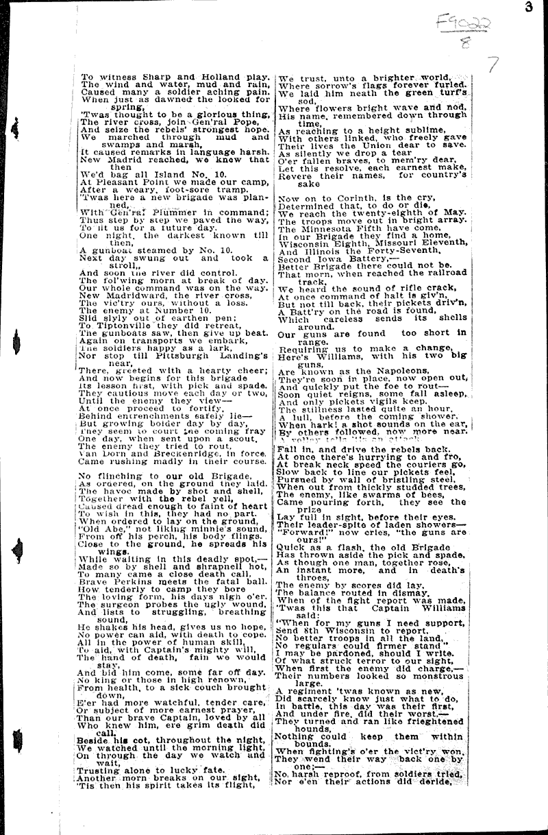  Source: Eau Claire Leader Topics: Civil War Date: 1929-06-09