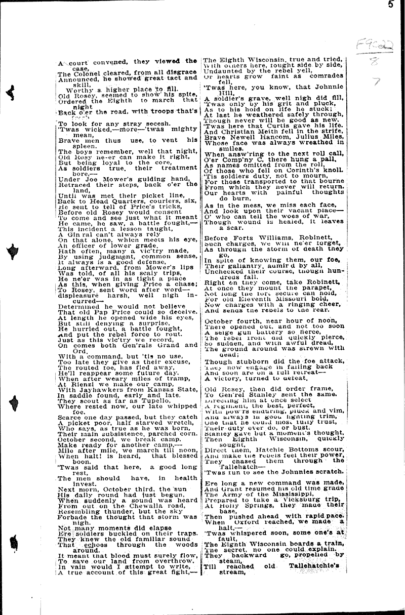  Source: Eau Claire Leader Topics: Civil War Date: 1929-06-09