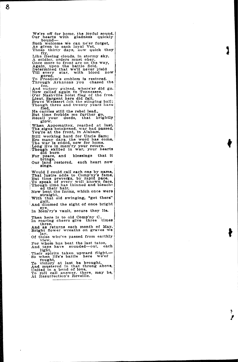  Source: Eau Claire Leader Topics: Civil War Date: 1929-06-09