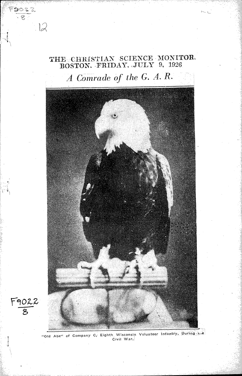  Source: Christian Science Monitor Topics: Civil War Date: 1926-07-09