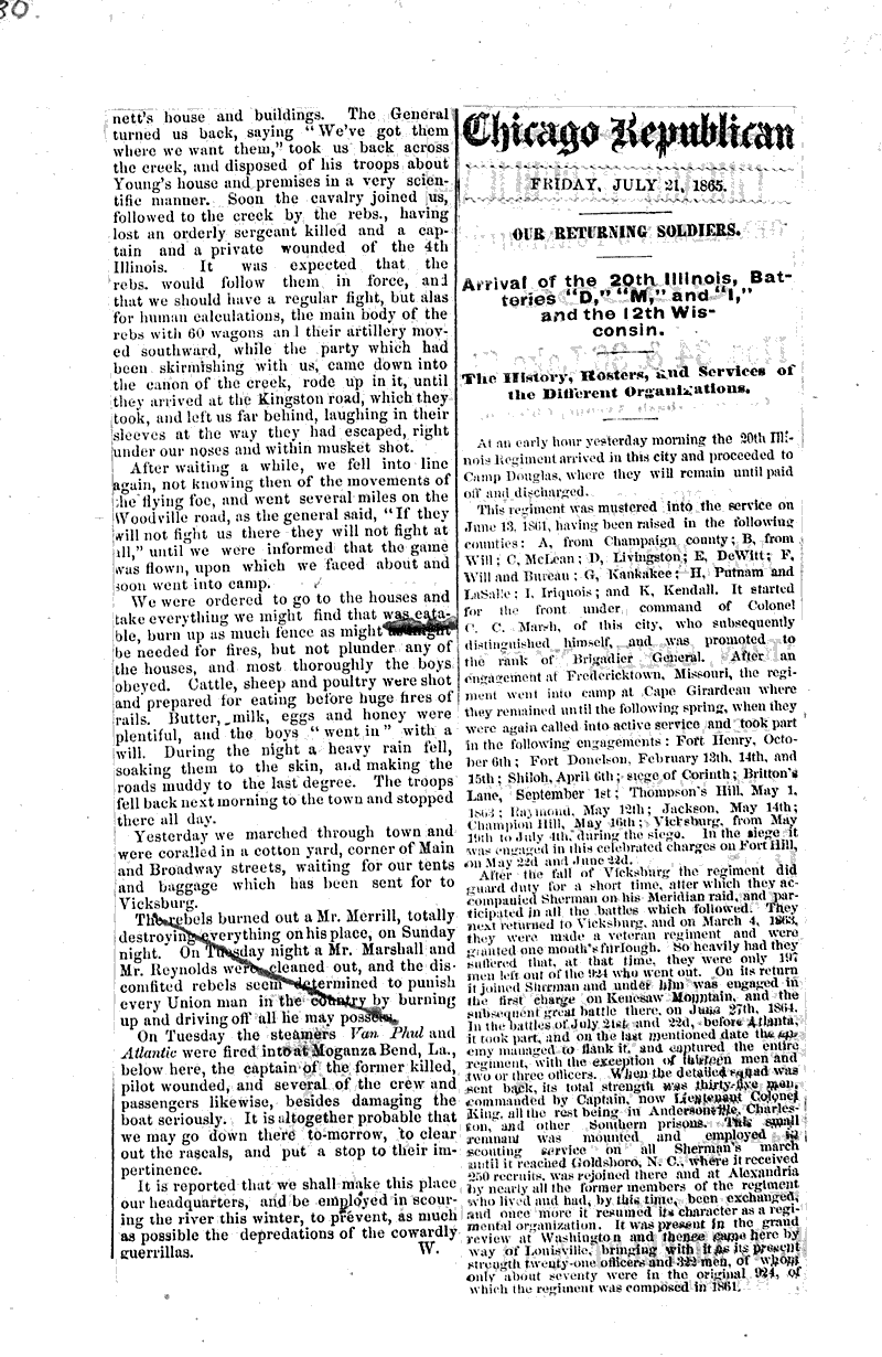  Source: Chicago Republican Topics: Civil War Date: 1865-07-21