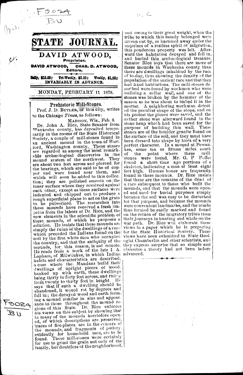  Source: Wisconsin State Journal Topics: Indians and Native Peoples Date: 1878-02-11