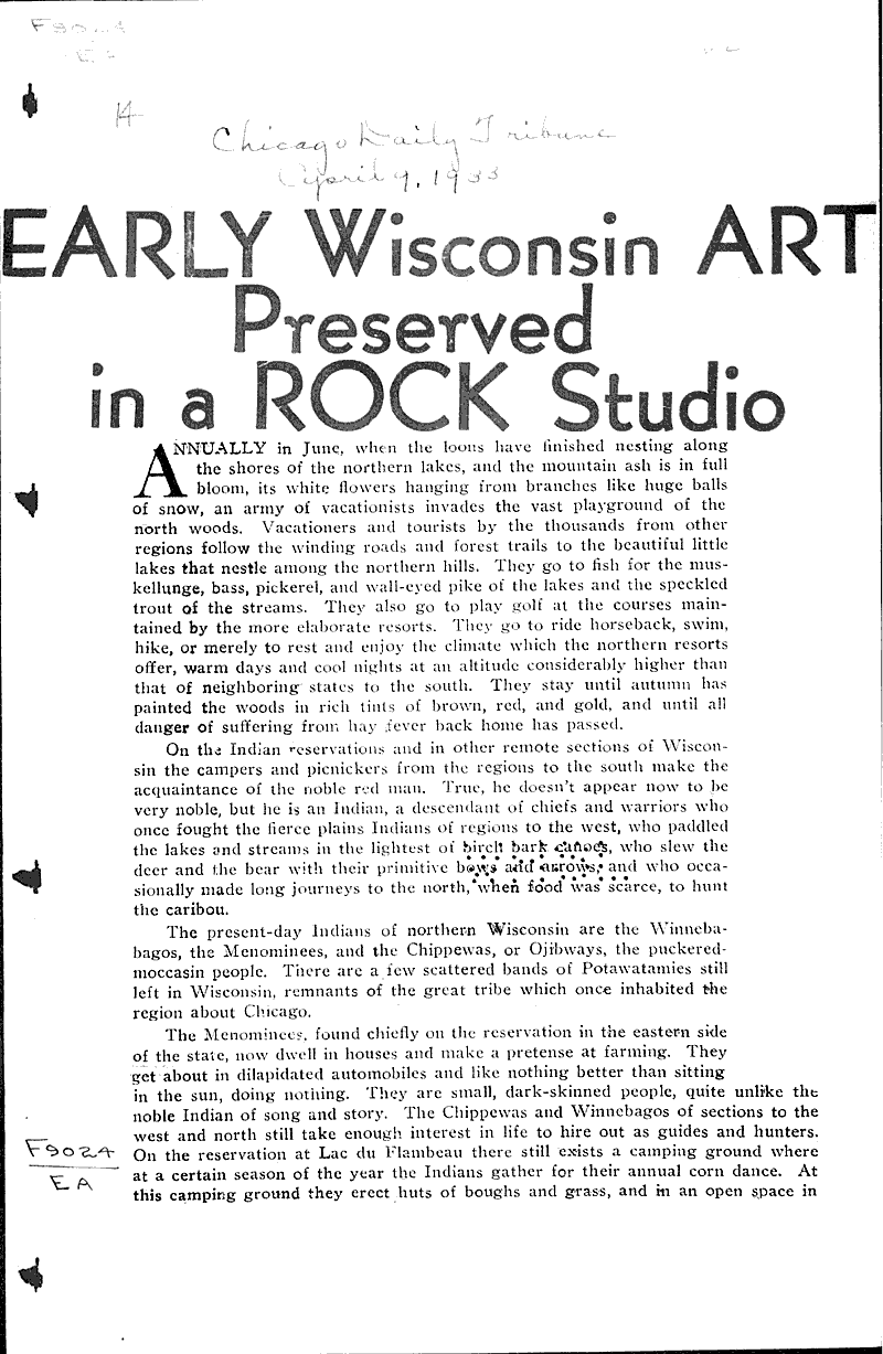  Source: Chicago Daily Tribune Topics: Indians and Native Peoples Date: 1933-04-09