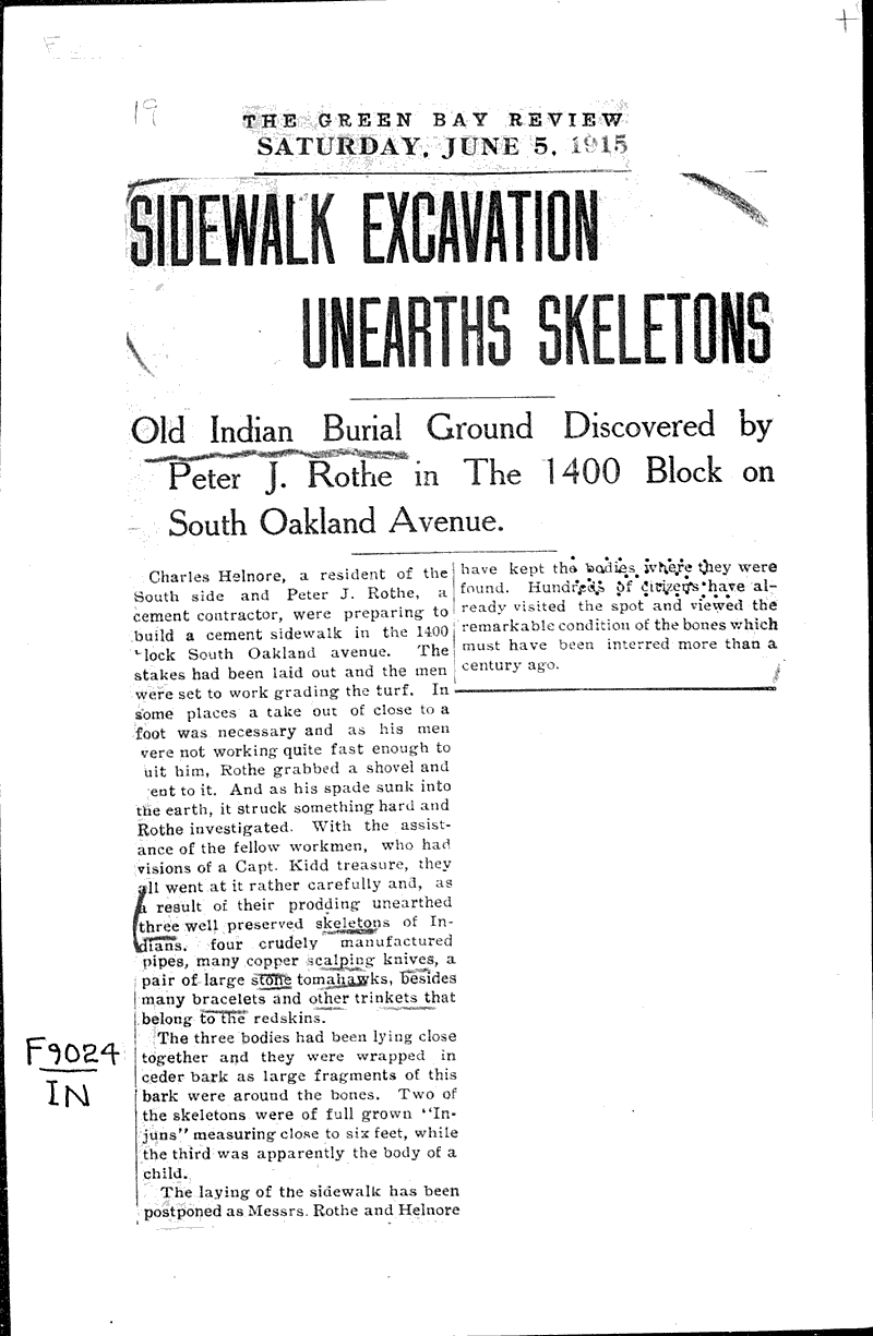  Topics: Indians and Native Peoples Date: 1915-06-05