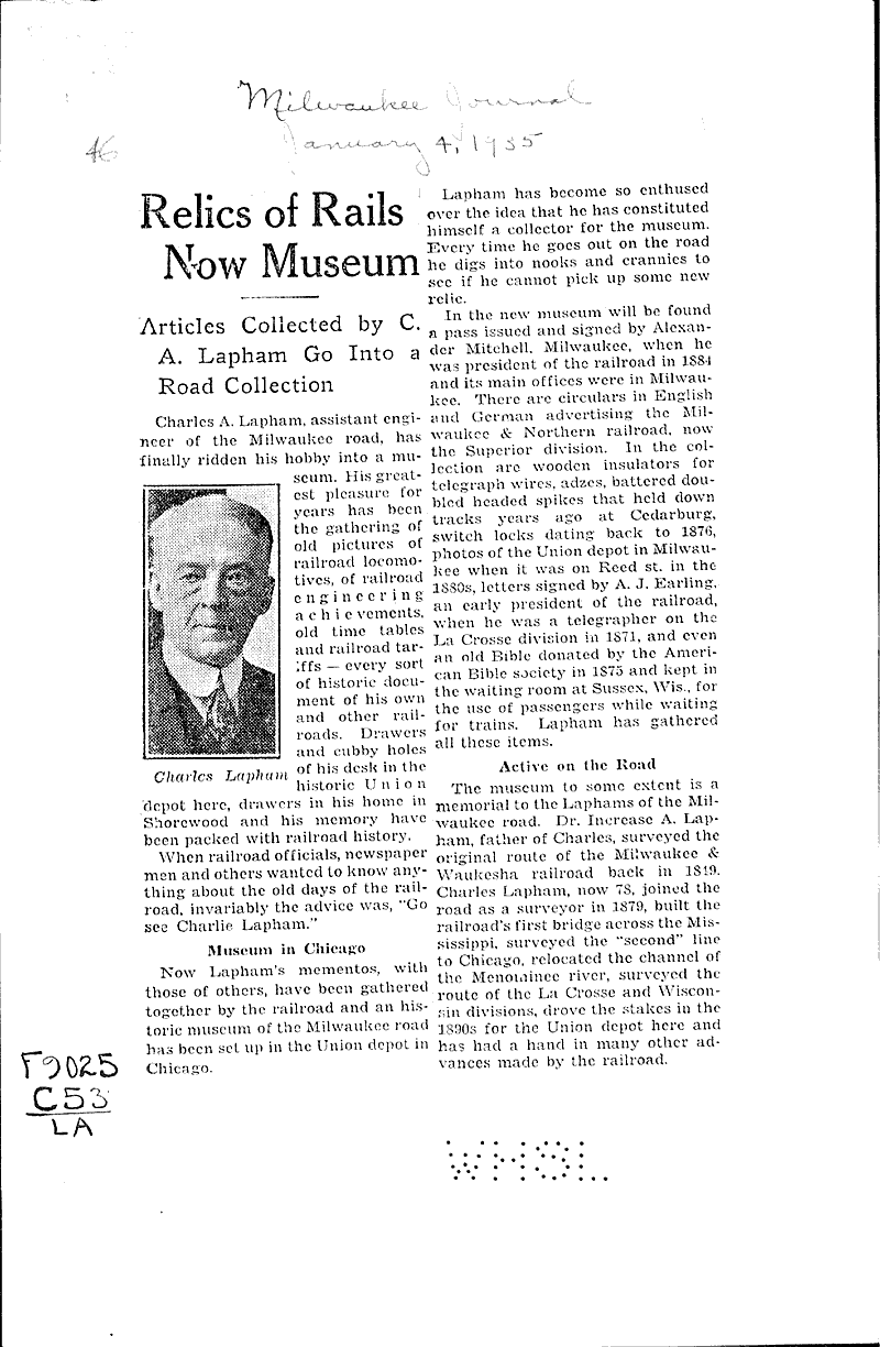  Source: Milwaukee Journal Topics: Transportation Date: 1935-01-04