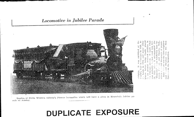  Source: Kenosha Evening News Topics: Transportation Date: 1931-07-11