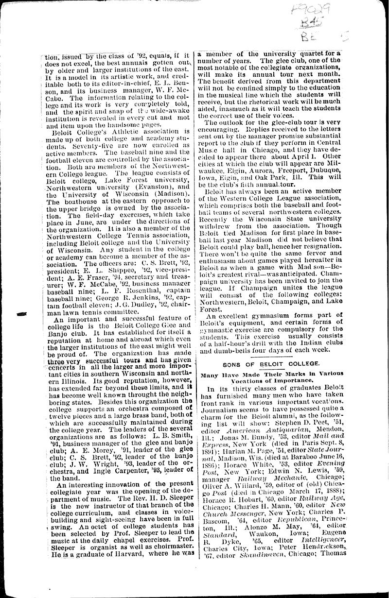  Source: Chicago Times Topics: Education Date: 1892-03-19