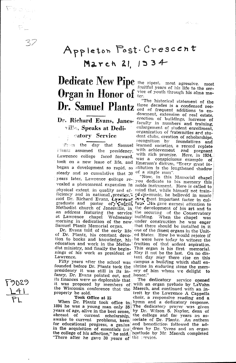  Source: Appleton Post-Crescent Topics: Education Date: 1934-03-21