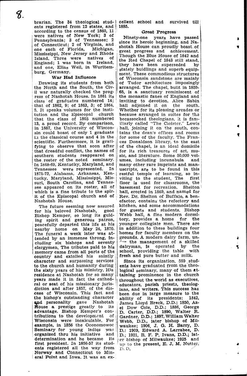  Source: Waukesha Daily Freeman Topics: Church History Date: 1933-10-02