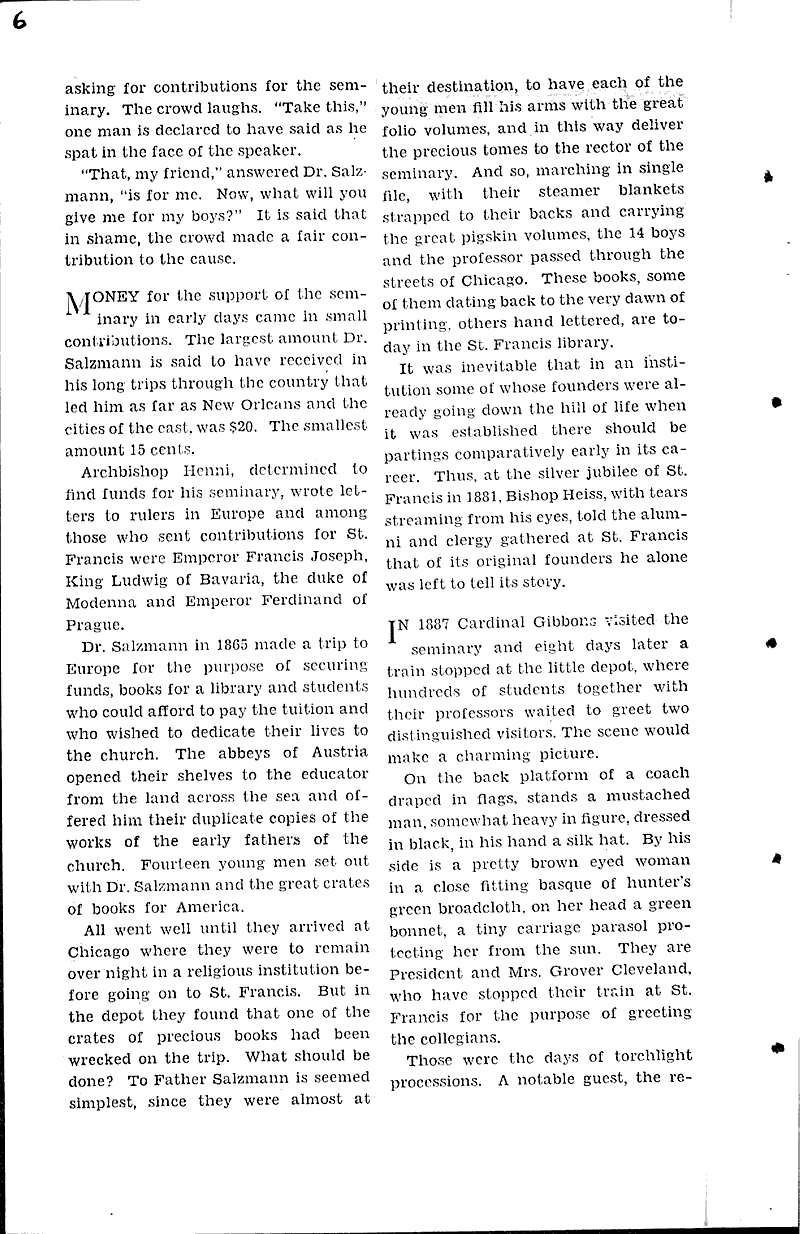  Source: Wisconsin News Topics: Church History Date: 1931-03-02