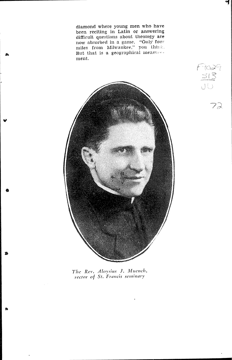  Source: Wisconsin News Topics: Church History Date: 1931-03-02