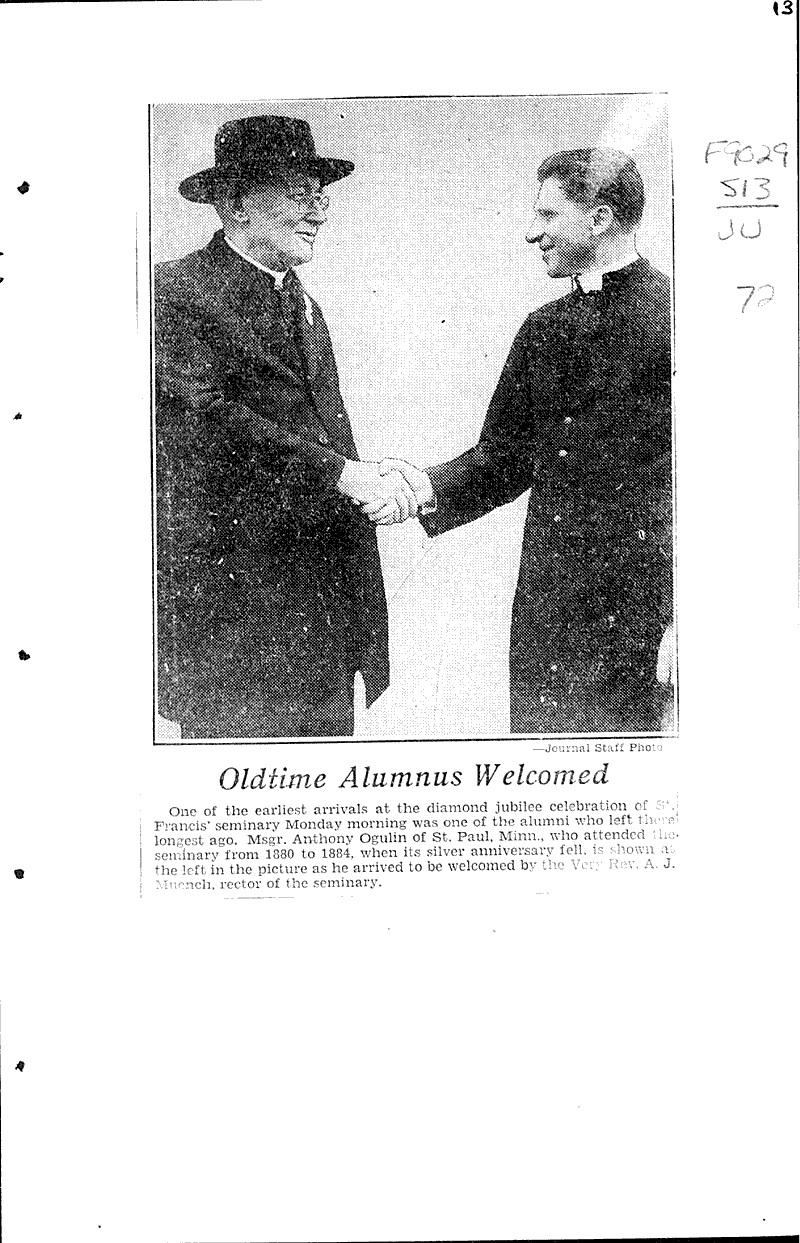  Source: Wisconsin News Topics: Church History Date: 1931-03-02