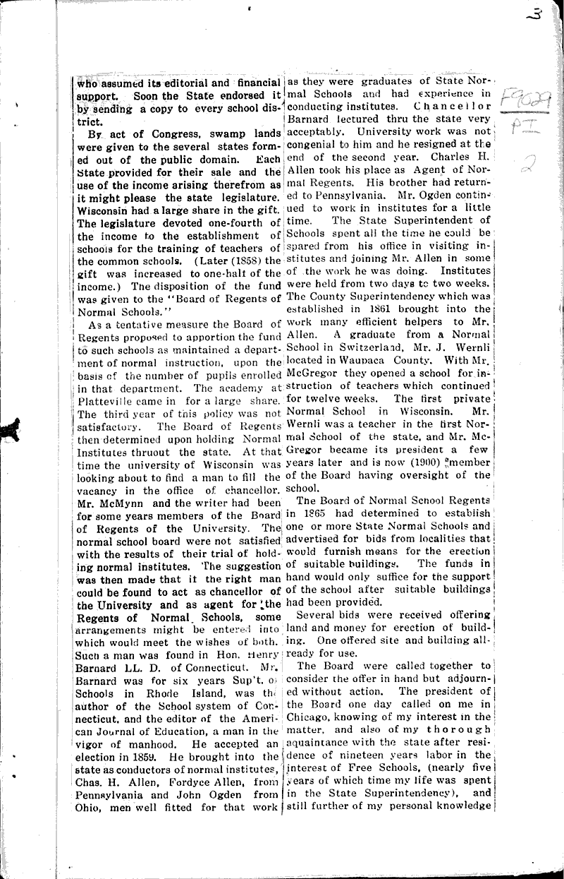  Source: Platteville Journal Topics: Education Date: 1917-03-14
