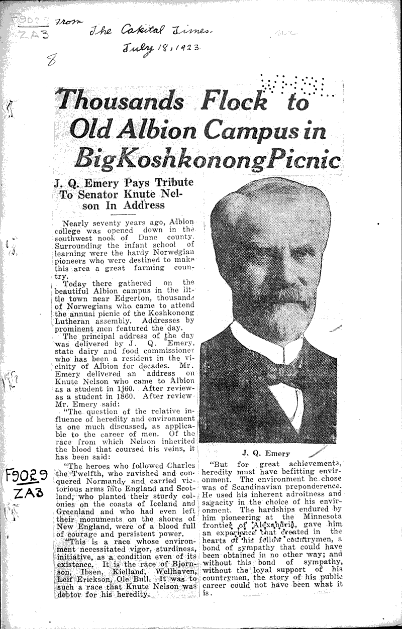 Thousands flock to old Albion campus in big Koshkonong picnic