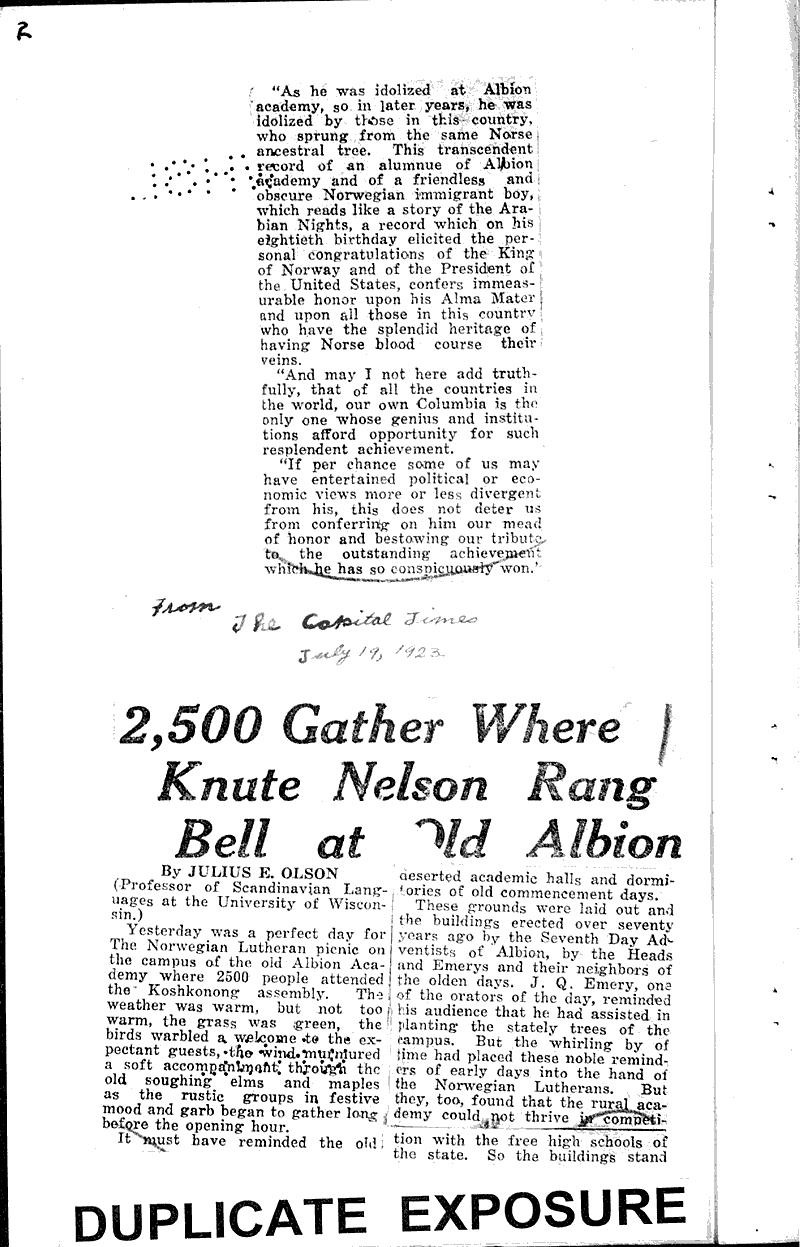 Thousands flock to old Albion campus in big Koshkonong picnic