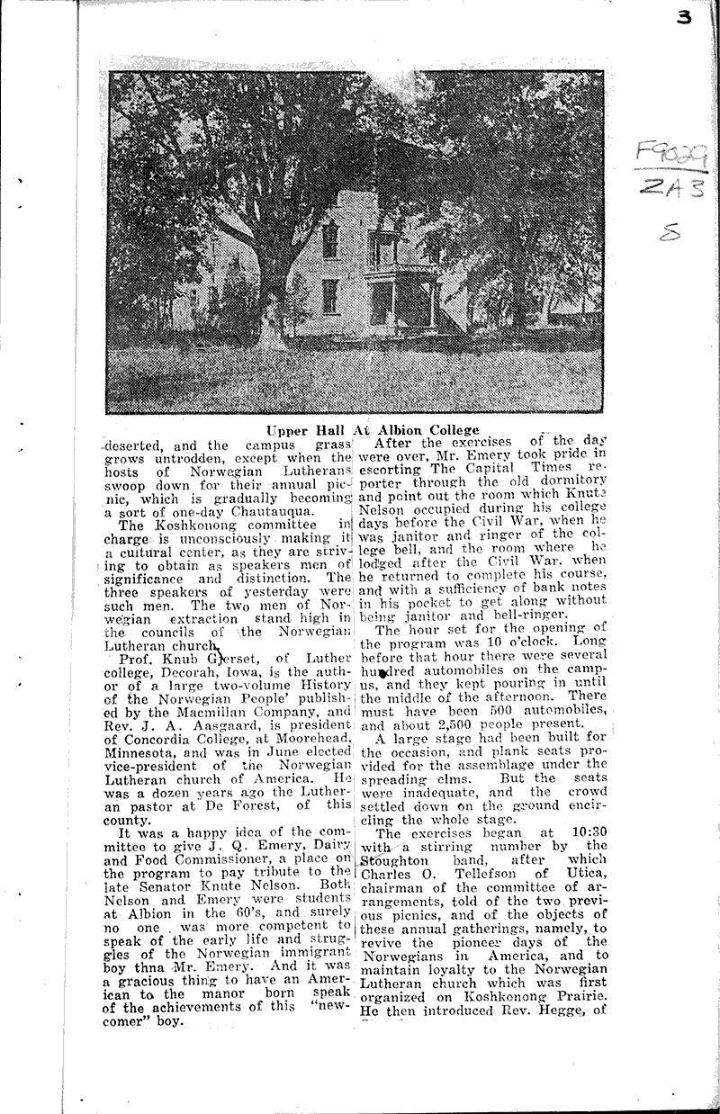 Thousands flock to old Albion campus in big Koshkonong picnic