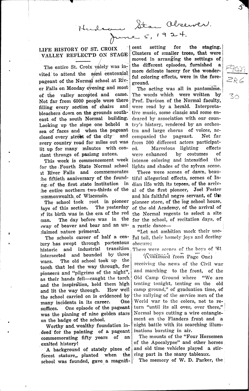  Source: River Falls Times Topics: Education Date: 1924-05-15