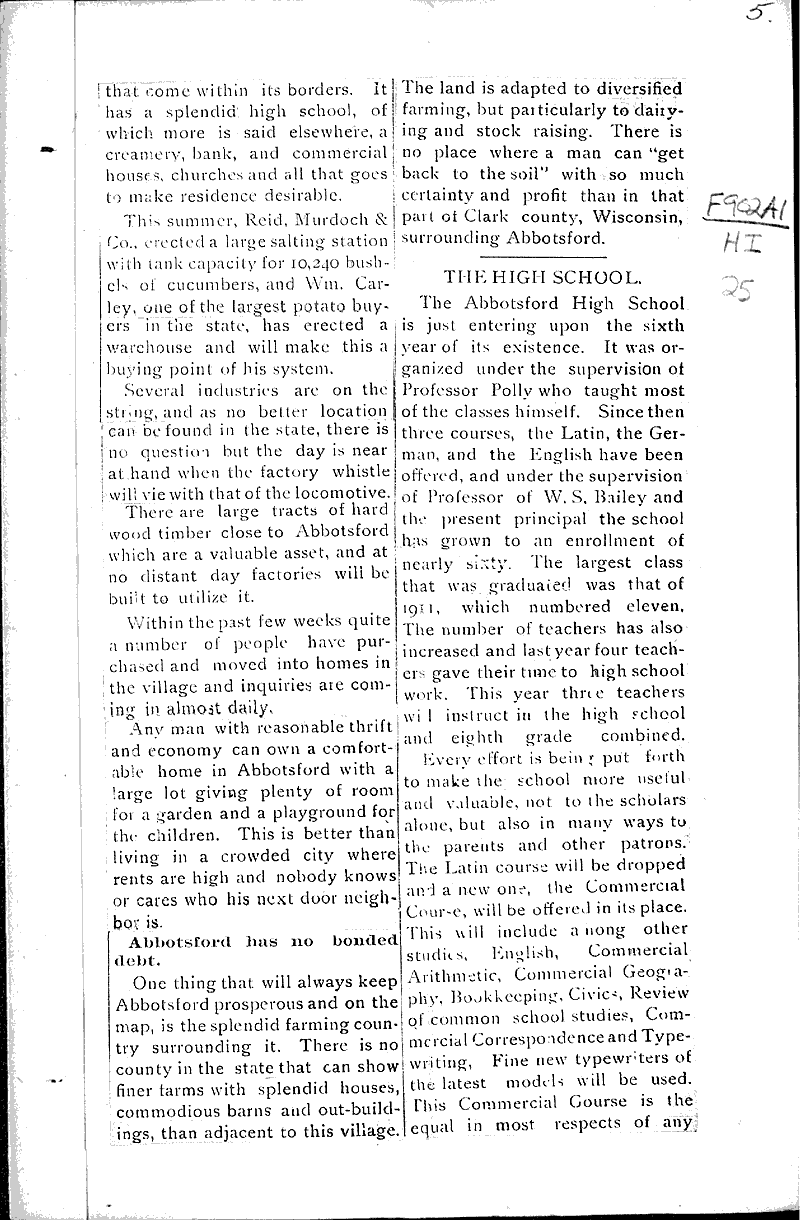  Source: Abbotsford Clarion Topics: Immigrants Date: 1911-09-22