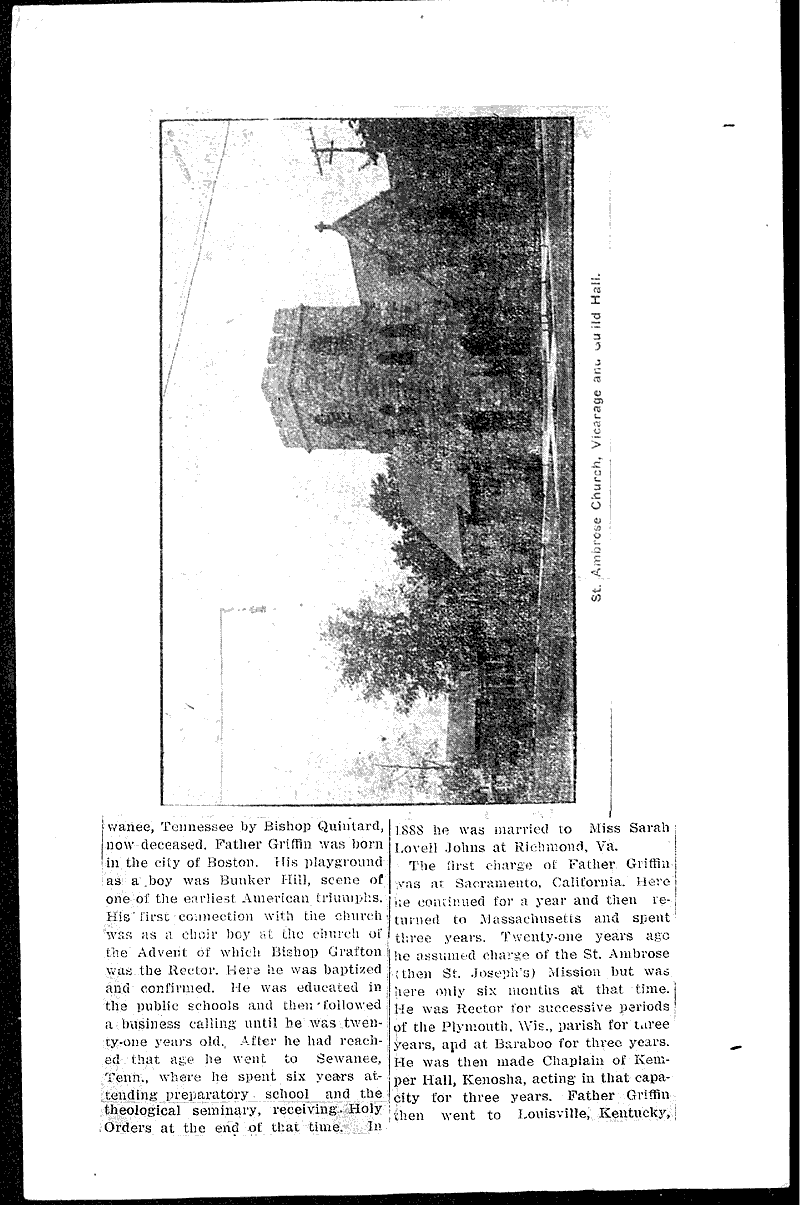  Source: Antigo Journal Topics: Church History Date: 1911-06-08