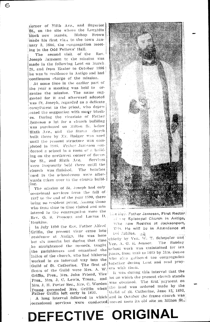  Source: Antigo Journal Topics: Church History Date: 1911-06-08