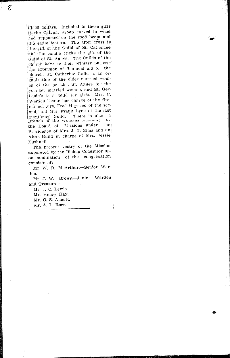  Source: Antigo Journal Topics: Church History Date: 1911-06-08