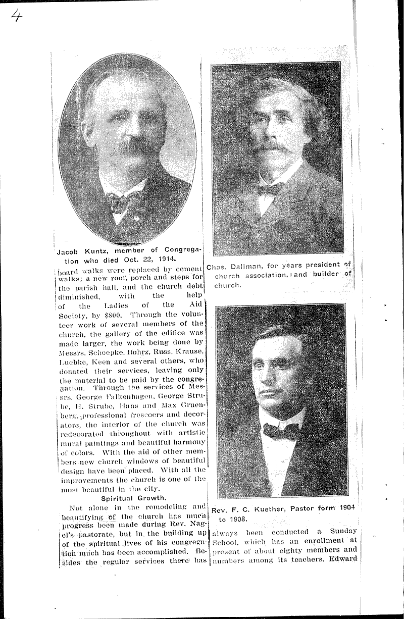 Source: Antigo Journal Topics: Church History Date: 1915-09-04