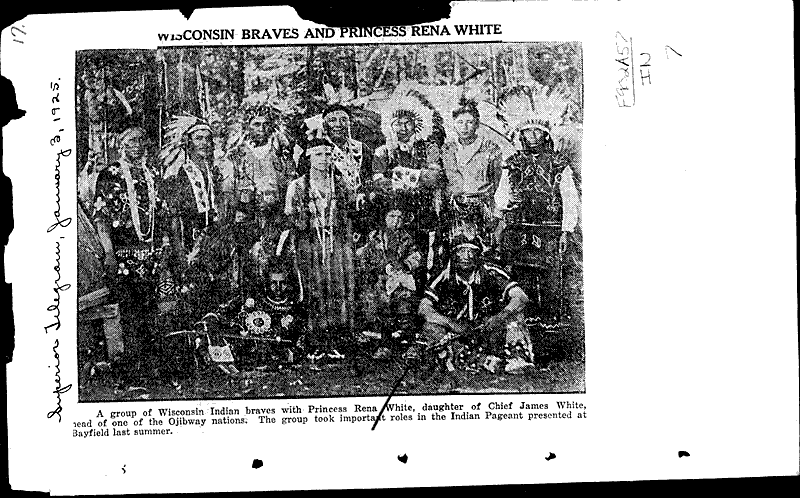  Source: Superior Telegram Topics: Indians and Native Peoples Date: 1925-02-03