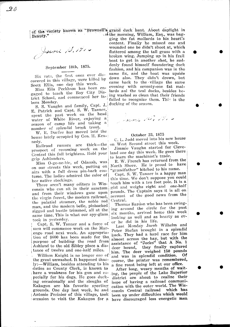 Ashland over 40 years ago | Newspaper Article/Clipping | Wisconsin ...