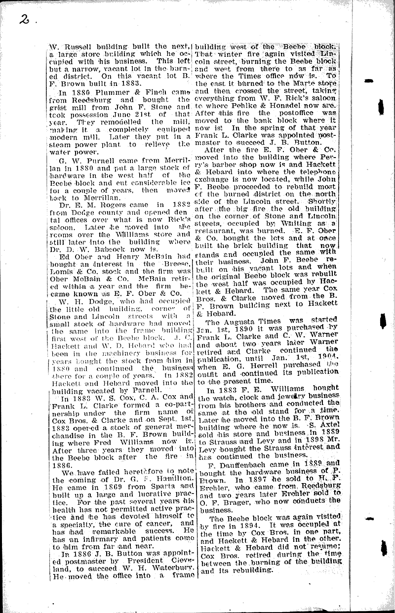  Source: Eau Claire Leader Topics: Industry Date: 1906-05-27