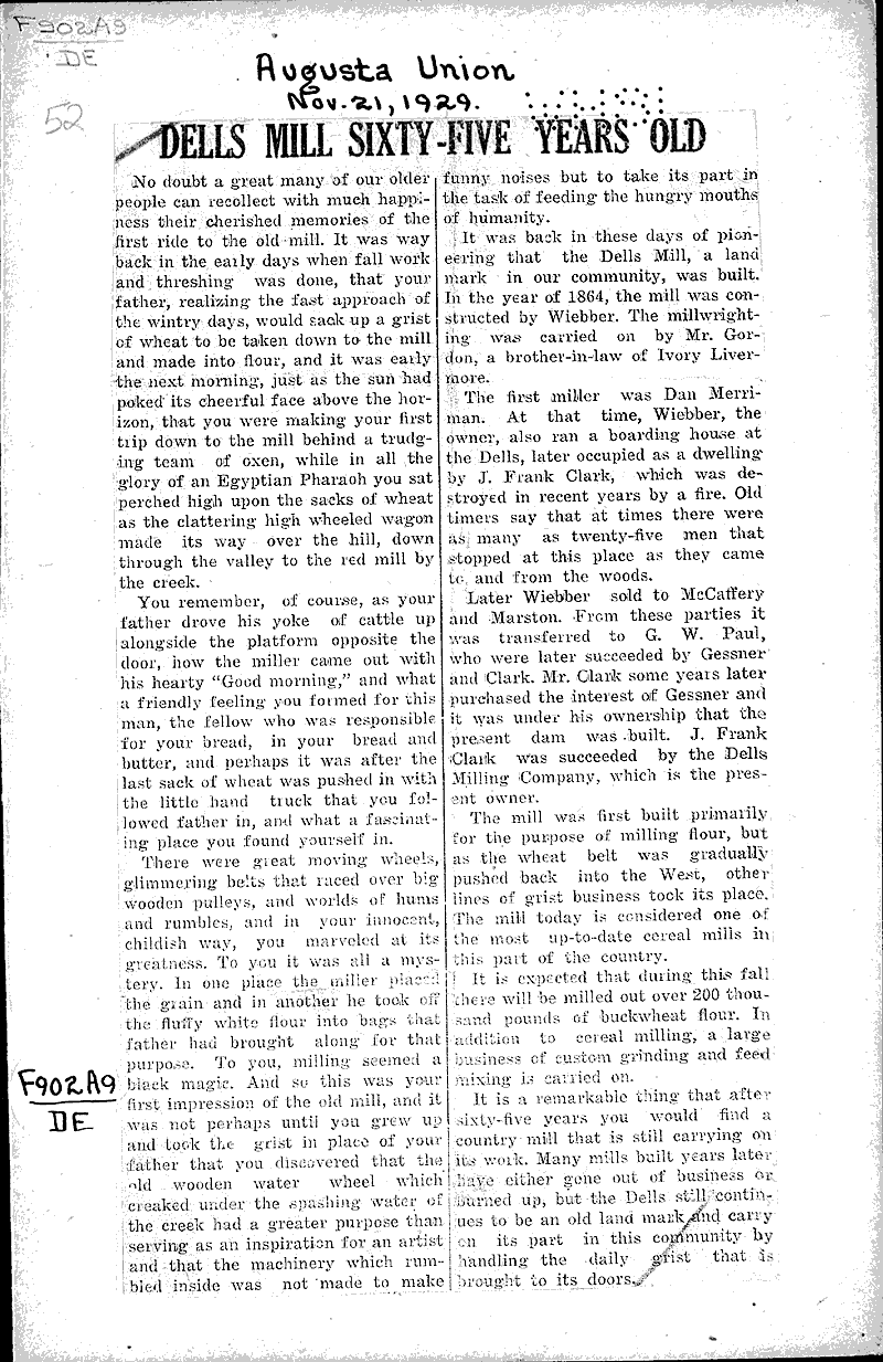  Source: Augusta Union Topics: Industry Date: 1929-11-21