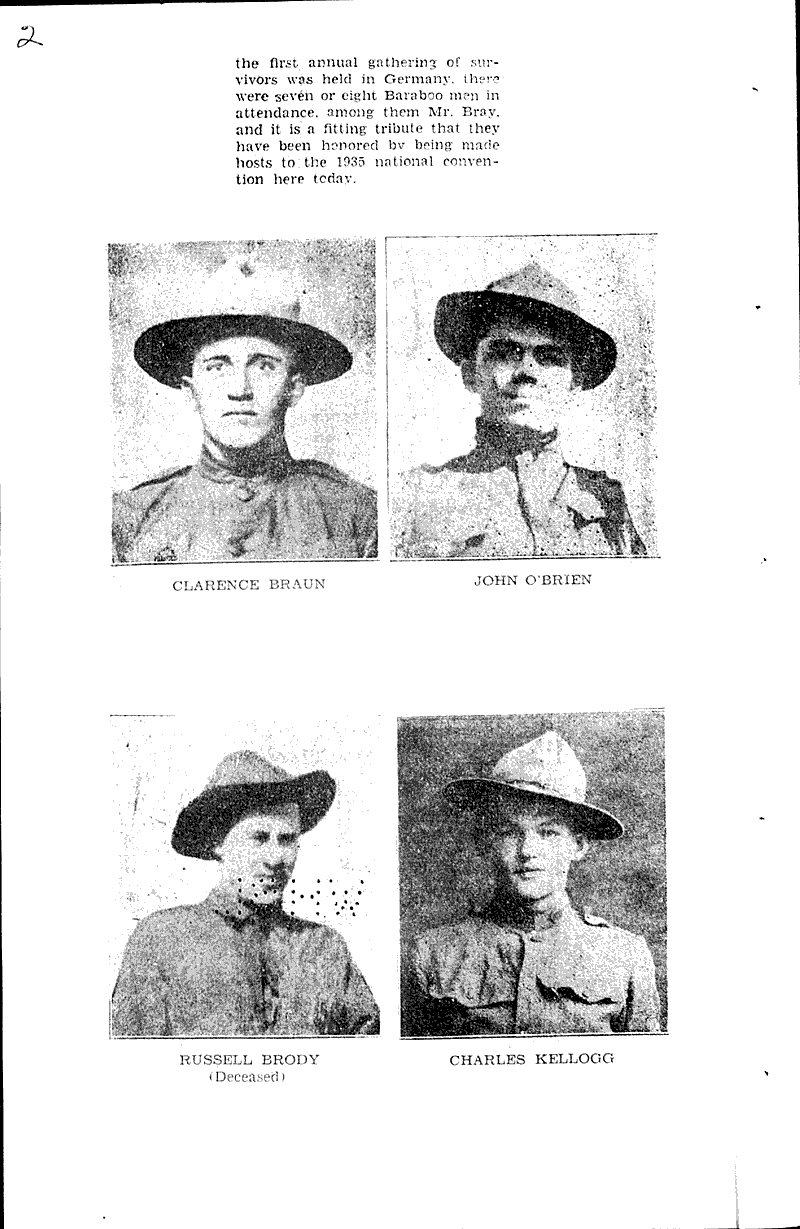  Source: Baraboo News Republic Topics: Wars Date: 1935-02-05