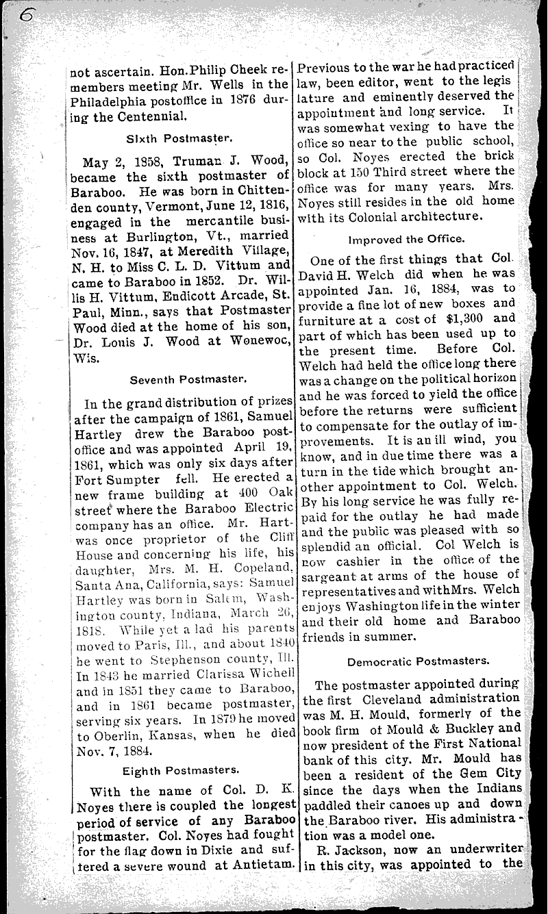  Source: Baraboo Daily News Topics: Government and Politics Date: 1906-01-31