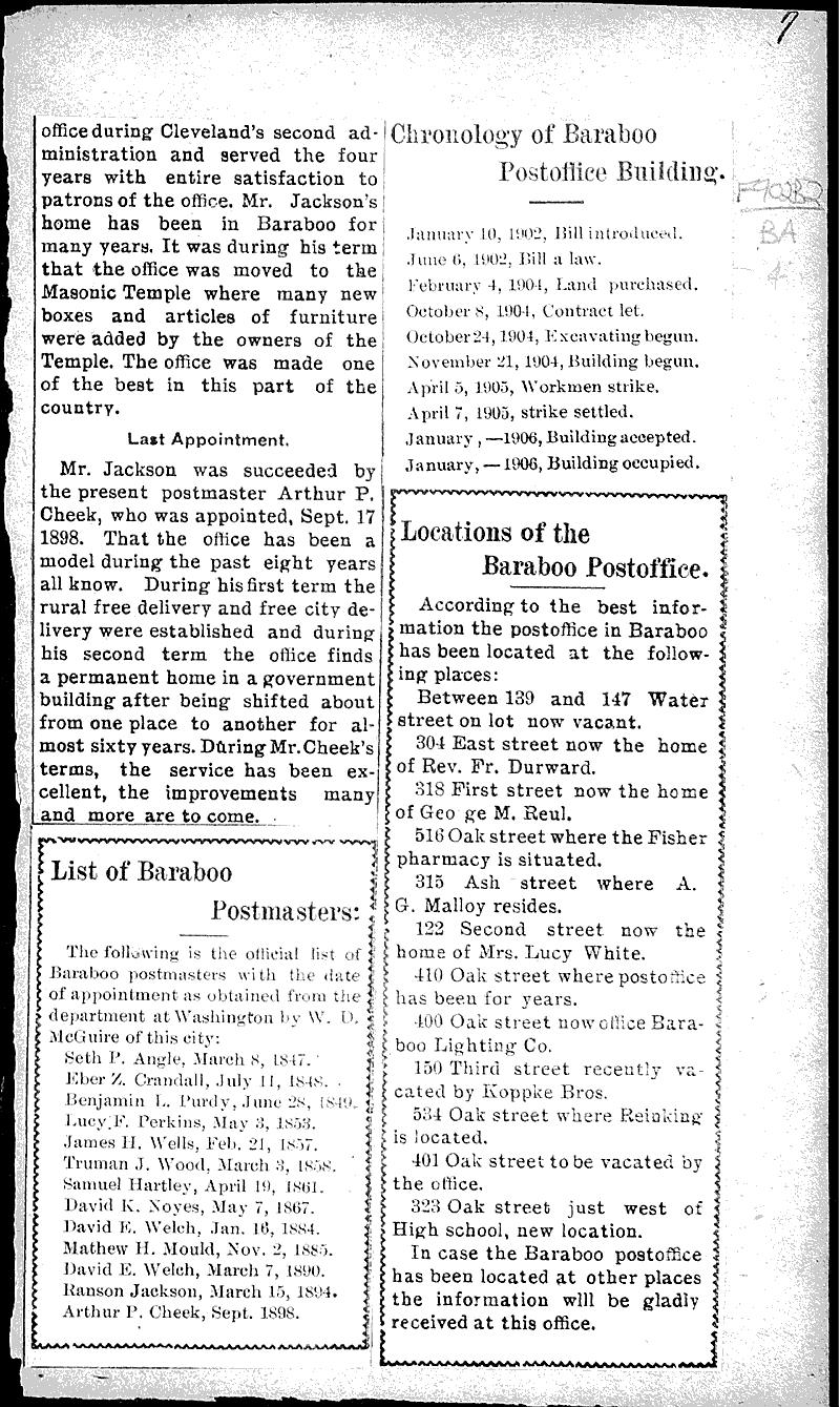  Source: Baraboo Daily News Topics: Government and Politics Date: 1906-01-31