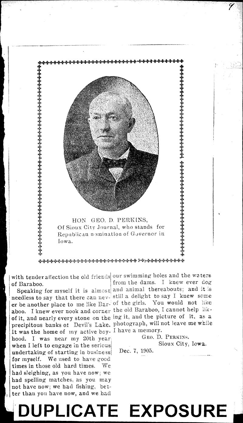  Source: Baraboo Daily News Topics: Government and Politics Date: 1906-01-31