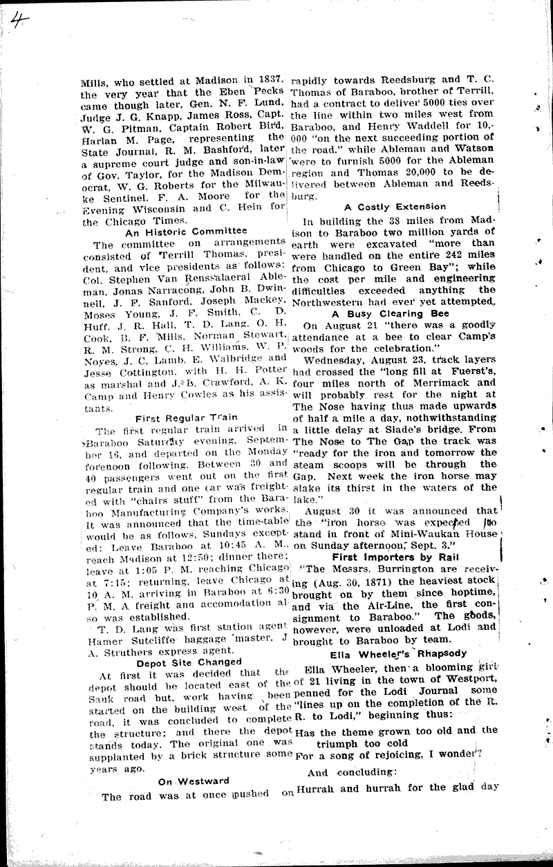  Source: Baraboo Daily News Topics: Transportation Date: 1921-09-10