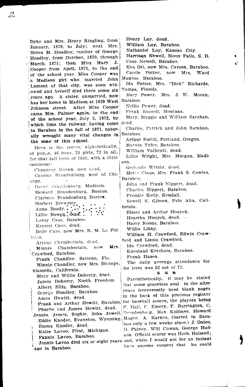  Source: Baraboo Daily News Topics: Education Date: 1923-06-01