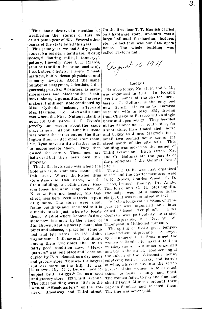  Source: Baraboo Daily News Date: 1911-07-27