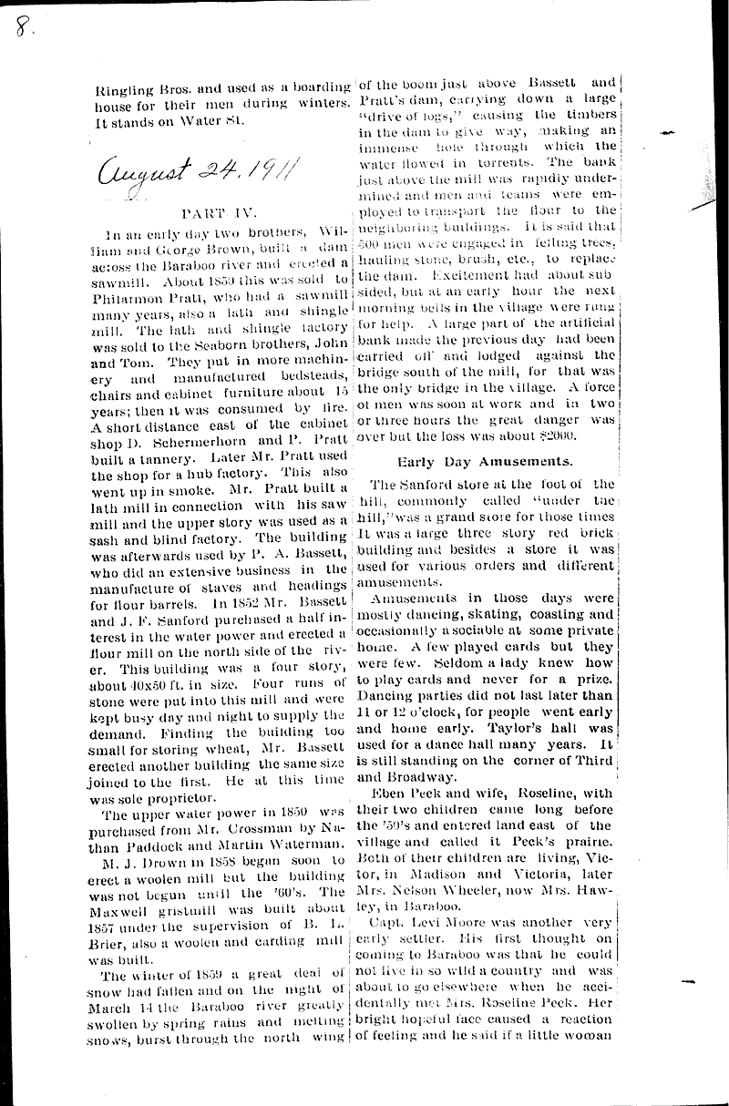  Source: Baraboo Daily News Date: 1911-07-27