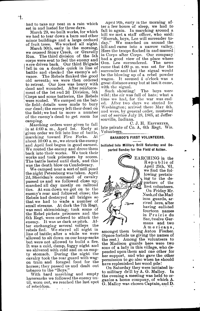  Source: Baraboo Republic Topics: Civil War Date: 1895-05-30