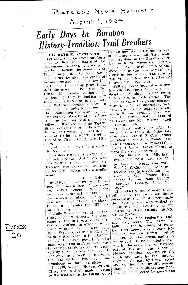  Source: Baraboo News Republic Date: 1934-08-01