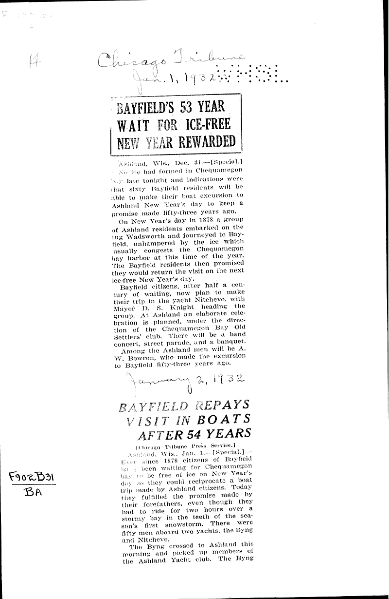  Source: Chicago Tribune Date: 1932-01-01