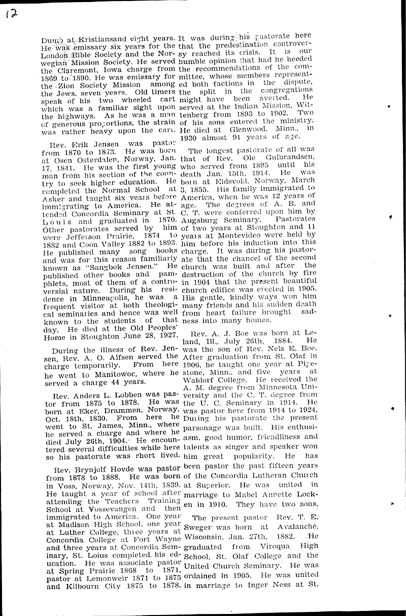  Source: Blair Press Topics: Church History Date: 1929-08-20